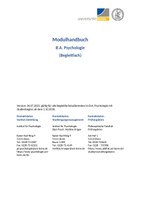 Modulhandbuch B.A. Psychologie