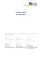 Modulhandbuch M.Sc. Psychologie